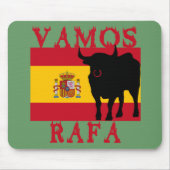 Vamos Rafa met vlag van Spanje Muismat (Voorkant)