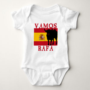 Vamos Rafa met vlag van Spanje Romper