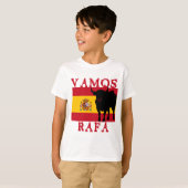 Vamos Rafa met vlag van Spanje T-shirt (Voorkant volledig)