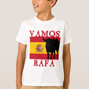 Vamos Rafa met vlag van Spanje T-shirt
