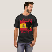 Vamos Rafa met vlag van Spanje T-shirt (Voorkant volledig)