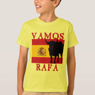 Vamos Rafa met vlag van Spanje T-shirt