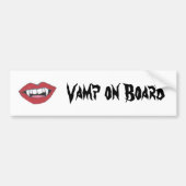 Vamp aan boord bumpersticker (Voorkant)