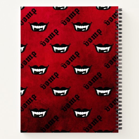Vamp Gothic Red Notitieboek (Achterkant)