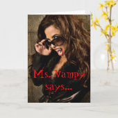 VAMP HET UIT! Wenskaart Kaart (Gele Bloem)