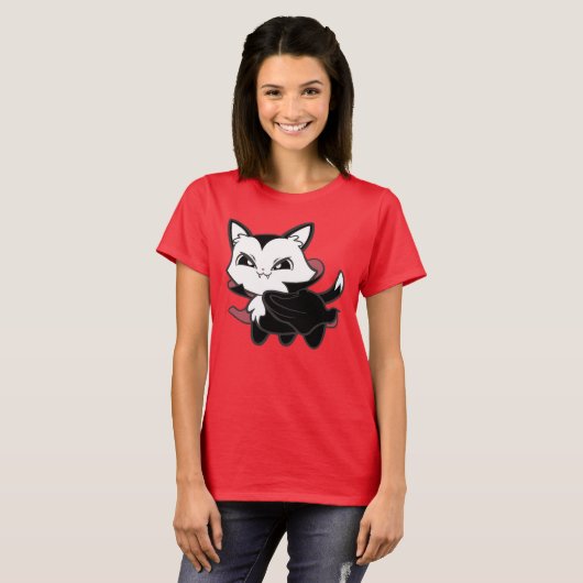 Vamp Kat T-shirt (Voorkant volledig)