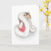 Vamp Mouse-Kaart Kaart (Gele Bloem)