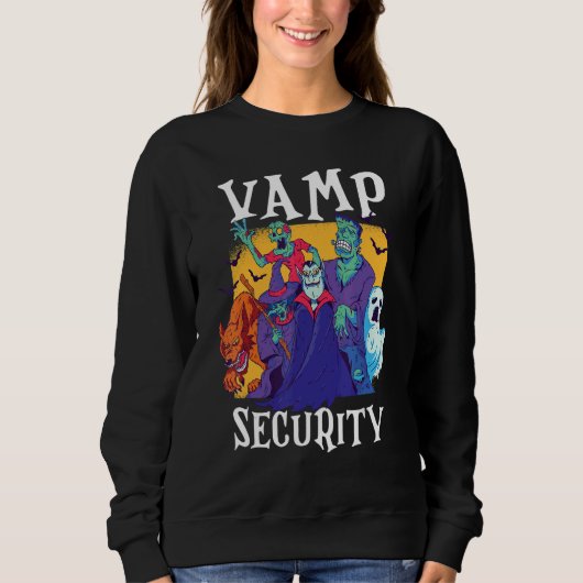 Vamp Security  Easy Halloween Costume Trui (Voorkant)