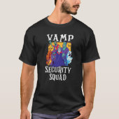 Vamp Security Squad Easy Halloween Costume T-shirt (Voorkant)