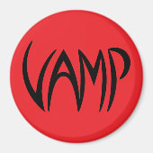 Vamp Text (Red/Black) versie Magneet (Voorkant)