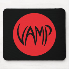 Vamp Text (Red/Black) versie Muismat