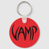 Vamp Text (Red/Black) versie Sleutelhanger (Voorkant)