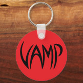 Vamp Text (Red/Black) versie Sleutelhanger (Voorkant)