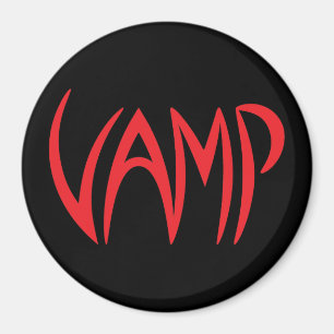 Vamp Text (zwart/rood) versie Magneet