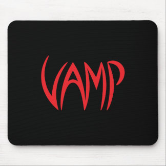 Vamp Text (zwart/rood) versie Muismat