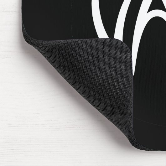 Vamp Text (zwart/wit) Versie Muismat (Hoek)