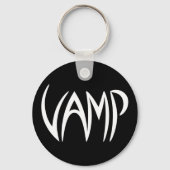 Vamp Text (zwart/wit) Versie Sleutelhanger (Voorkant)