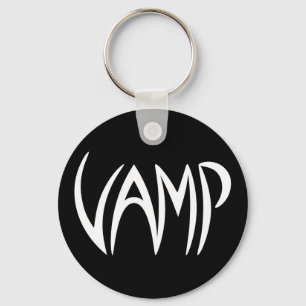 Vamp Text (zwart/wit) Versie Sleutelhanger