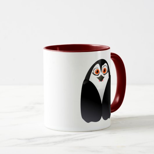 Vampenguin - Cute Vampire Penguin Mok (Voorkant rechts)