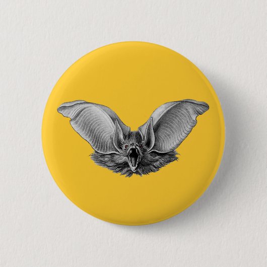 Vampier? Bat? Ronde Button 5,7 Cm (Voorkant)