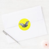 Vampier? Bat? Ronde Sticker (Envelop)