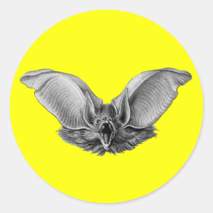 Vampier? Bat? Ronde Sticker