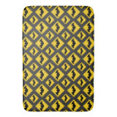 Vampier Bat Waarschuwing Halloween Badmat (Voorkant Verticaal)