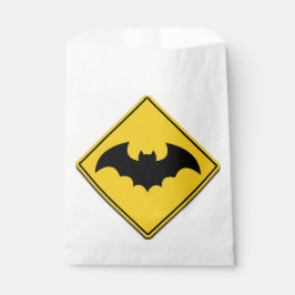 Vampier Bat Waarschuwing Halloween Bedankzakje