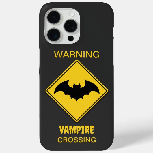 Vampier Bat Waarschuwing Halloween Case-Mate iPhone Case (Achterkant)