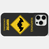 Vampier Bat Waarschuwing Halloween Case-Mate iPhone Case (Achterkant (horizontaal))