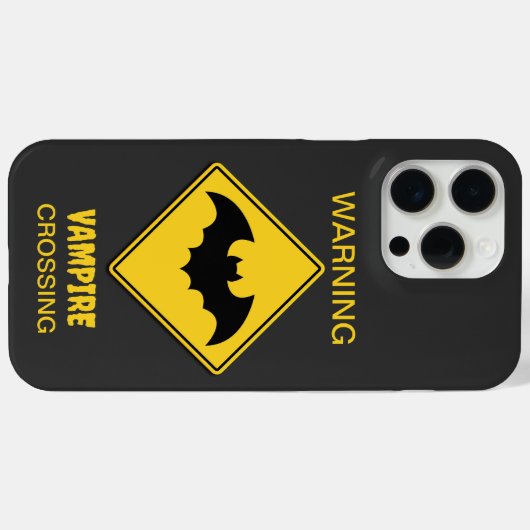 Vampier Bat Waarschuwing Halloween Case-Mate iPhone Case (Achterkant (horizontaal))