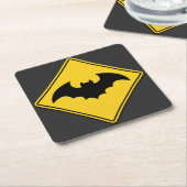 Vampier Bat Waarschuwing Halloween Kartonnen Onderzetters (Schuin)
