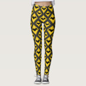 Vampier Bat Waarschuwing Halloween Leggings (Voorkant)