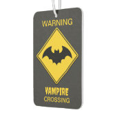 Vampier Bat Waarschuwing Halloween Luchtverfrisser (Links)