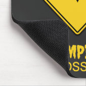 Vampier Bat Waarschuwing Halloween Muismat (Hoek)