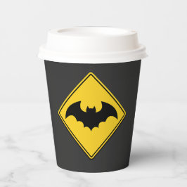 Vampier Bat Waarschuwing Halloween Papieren Bekers