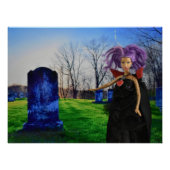 Vampier bezoekt begraafplaats perfect poster (Voorkant)