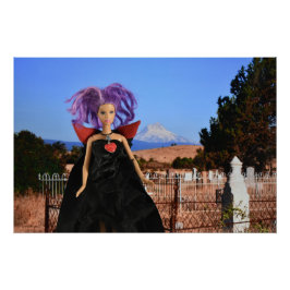 Vampier bezoekt begraafplaats perfect poster