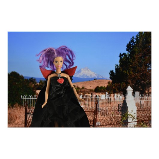 Vampier bezoekt begraafplaats perfect poster (Voorkant)