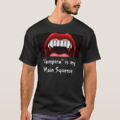 Vampier/bite/Vampira T-shirt (Voorkant)