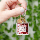 Vampier bloed druppelen zwembad Crimson rood Sleut Sleutelhanger (Hand)