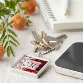 Vampier bloed druppelen zwembad Crimson rood Sleut Sleutelhanger (Zijkant)