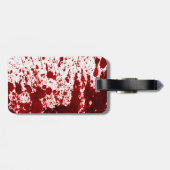 Vampier bloed druppelend zwembad monogram Bagagela Bagagelabel (Achterkant horizontaal)