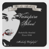 Vampier Bloed Halloween Fles Stickers (Voorkant)