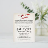 Vampier Bloed Halloween Party Feestdagenkaart (Staand voorkant)