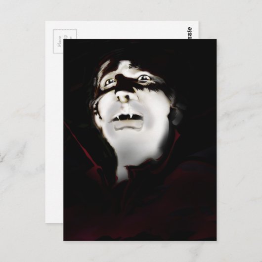 Vampier Briefkaart (Voorkant / Achterkant)