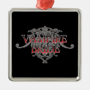 Vampier Bruid Metalen Ornament