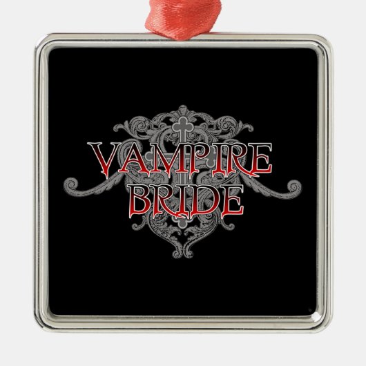 Vampier Bruid Metalen Ornament (Voorkant)