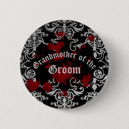 Vampier bruiloft oma van de bruid of bruidegom ronde button 5,7 cm