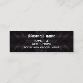 Vampier caleidoscoop Gotisch middeleeuws Mini Visitekaartje (Voorkant)